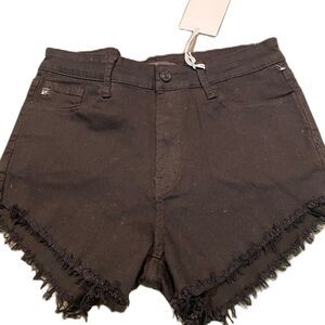 #125 KANCAN Short Black Jeans Shorts